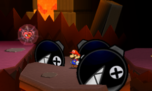 World 5-6: Rumble Volcano — Paper Mario: Sticker Star walkthrough screenshot