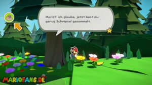 Whispering Woods — Paper Mario: The Origami King walkthrough screenshot