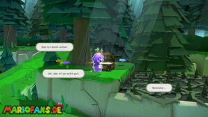 Whispering Woods — Paper Mario: The Origami King walkthrough screenshot
