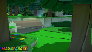 Whispering Woods — Paper Mario: The Origami King walkthrough screenshot