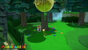 Whispering Woods — Paper Mario: The Origami King walkthrough screenshot