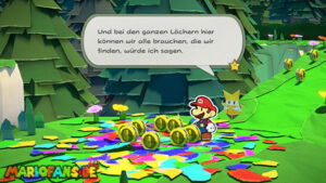 Whispering Woods — Paper Mario: The Origami King walkthrough screenshot