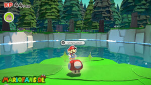 Whispering Woods — Paper Mario: The Origami King walkthrough screenshot