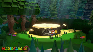 Whispering Woods — Paper Mario: The Origami King walkthrough screenshot