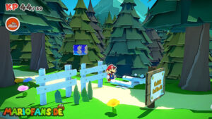 Whispering Woods — Paper Mario: The Origami King walkthrough screenshot