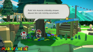 Whispering Woods — Paper Mario: The Origami King walkthrough screenshot