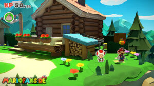 Whispering Woods — Paper Mario: The Origami King walkthrough screenshot