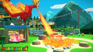 Whispering Woods — Paper Mario: The Origami King walkthrough screenshot
