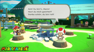 Whispering Woods — Paper Mario: The Origami King walkthrough screenshot