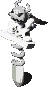 Claymorton (Machine Made) — original Super Mario RPG creature artwork