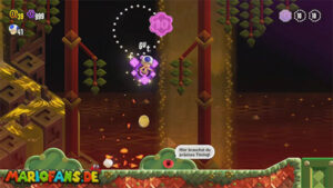 Shining Falls — Super Mario Bros. Wonder walkthrough screenshot