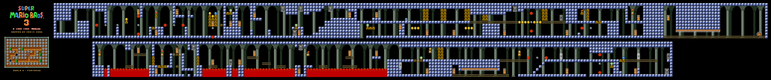 Super Mario Bros. 3 — Fortress SNES map