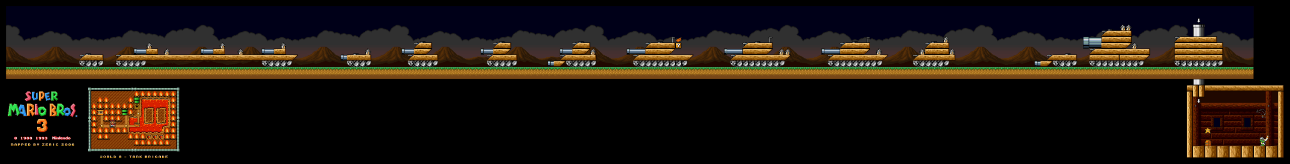 Super Mario Bros. 3 — Big Tanks SNES map