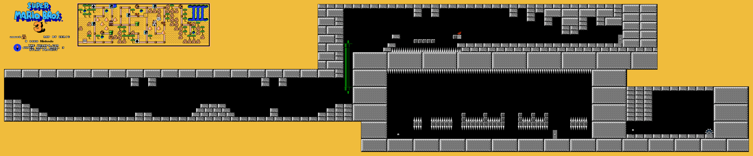 Super Mario Bros. 3 — Fortress NES map