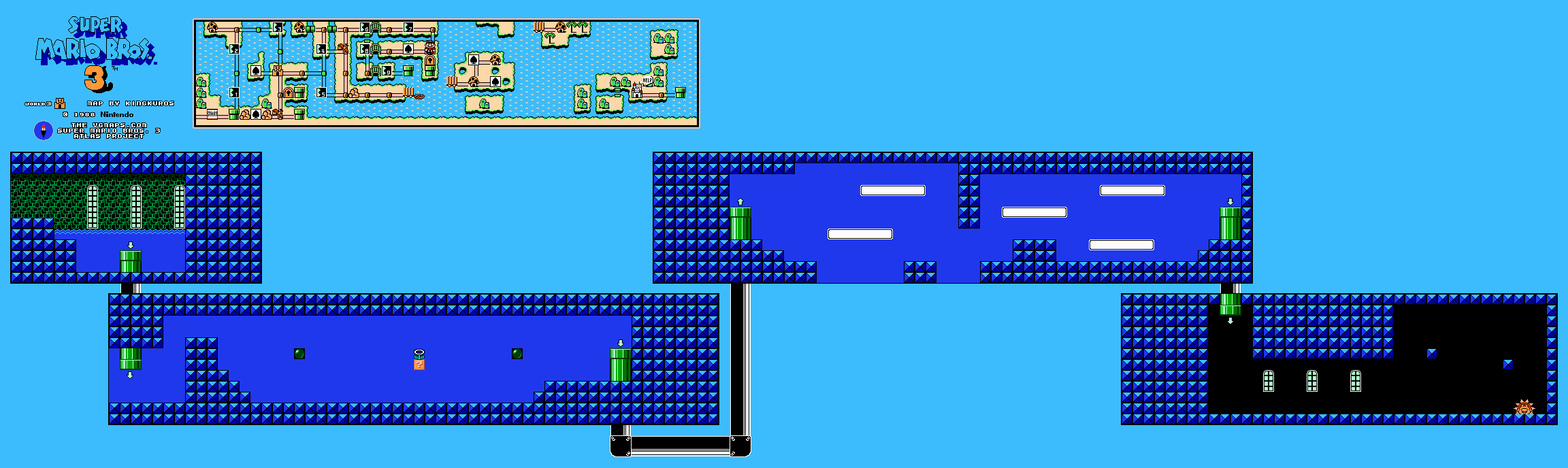 Super Mario Bros. 3 — Fortress 2 NES map