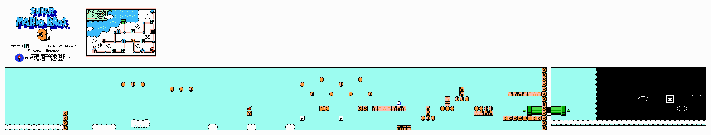 Super Mario Bros. 3 — World 5-6 NES map