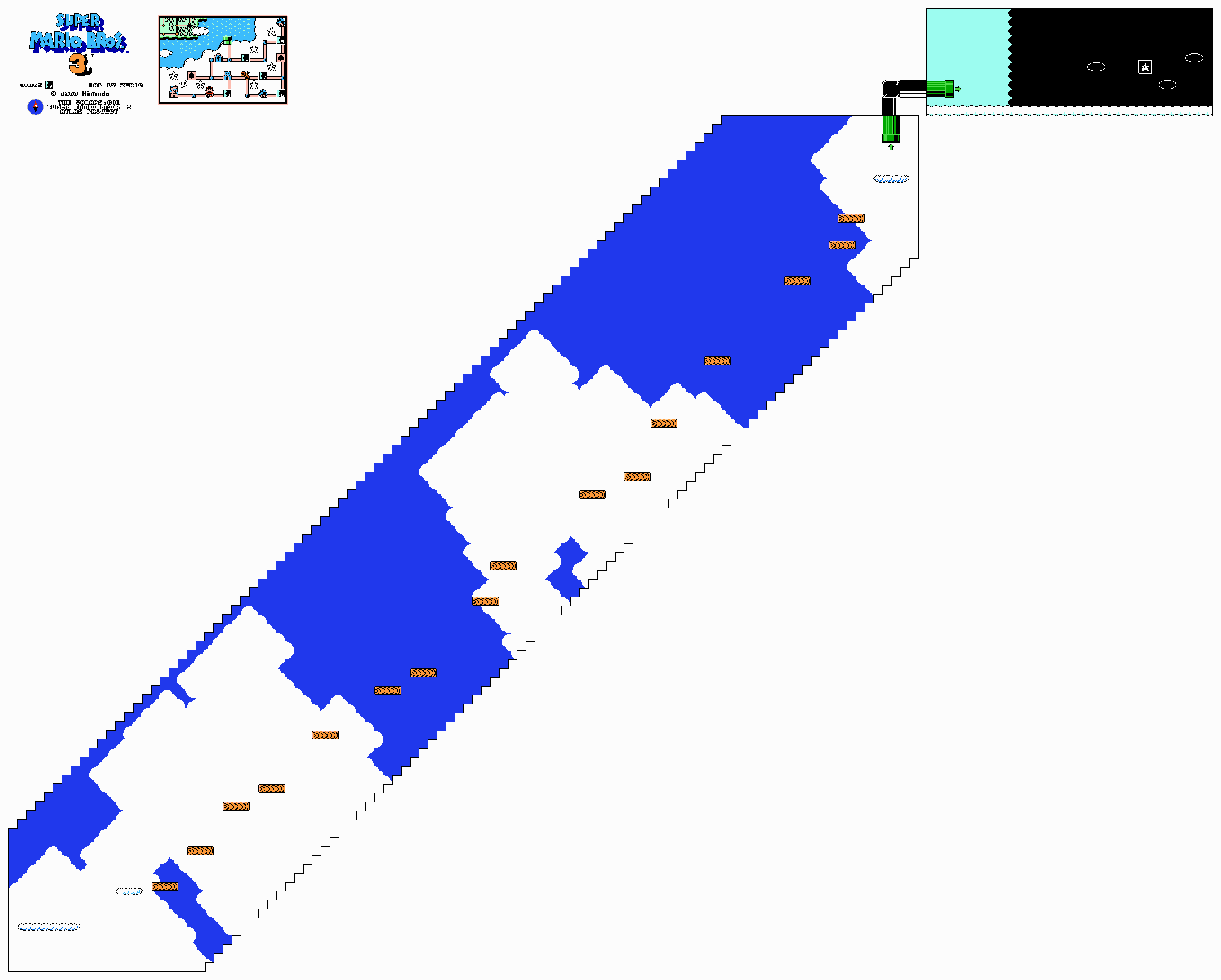 Super Mario Bros. 3 — World 5-9 NES map