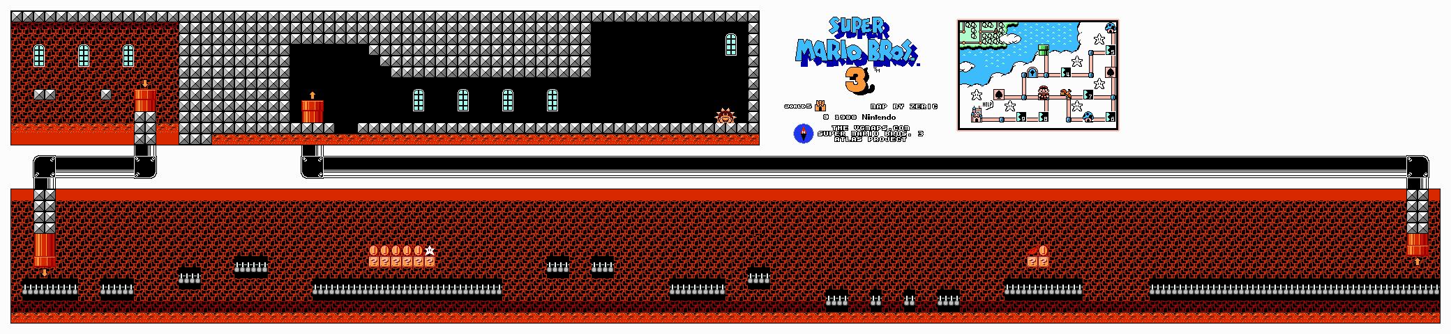 Super Mario Bros. 3 — Fortress 2 NES map