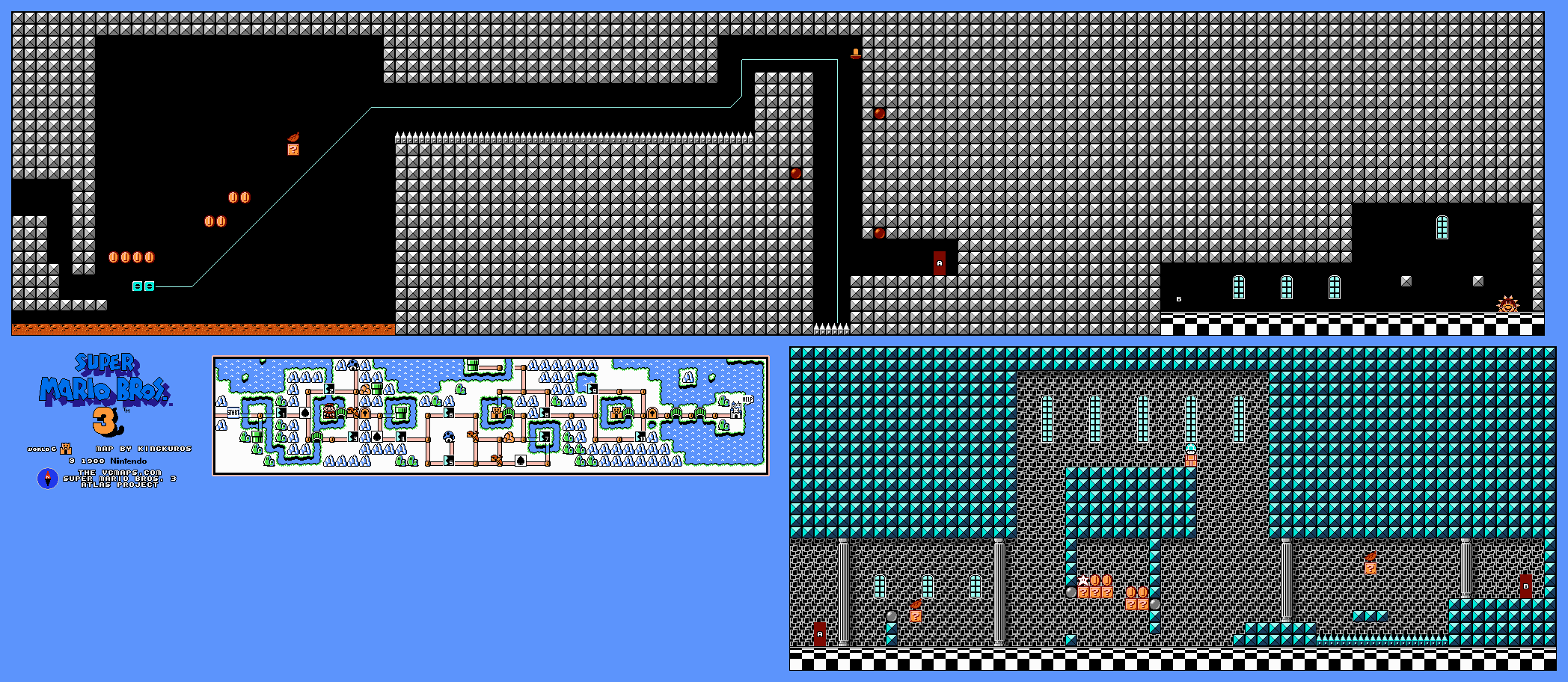 Super Mario Bros. 3 — Fortress 1 NES map