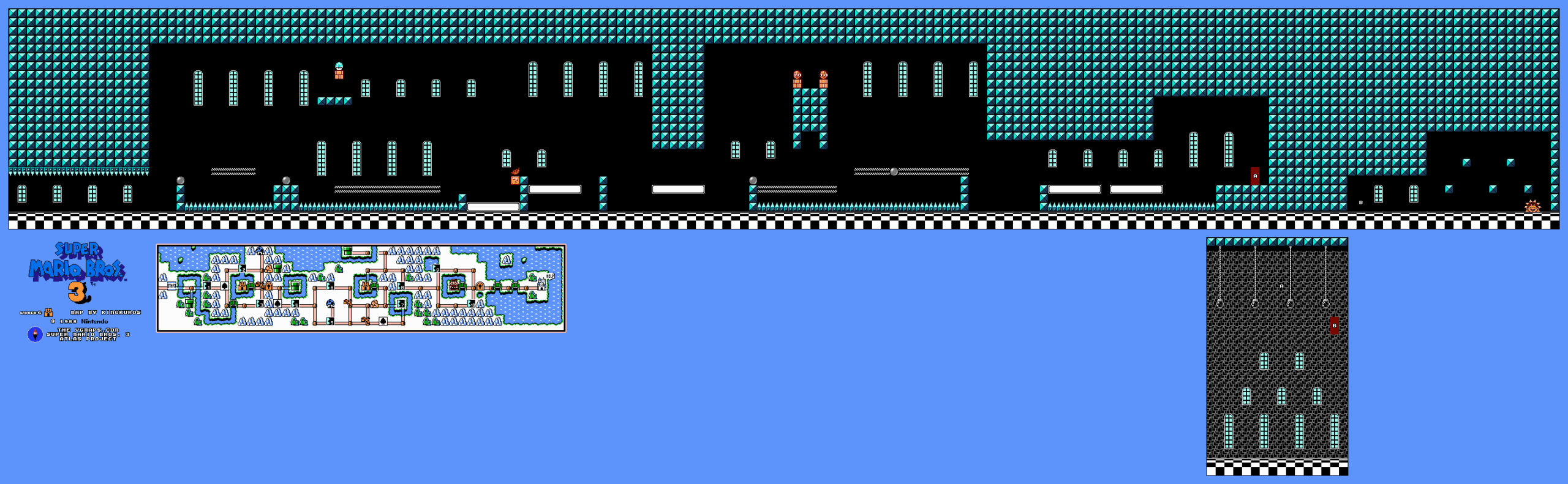 Super Mario Bros. 3 — Fortress 3 NES map