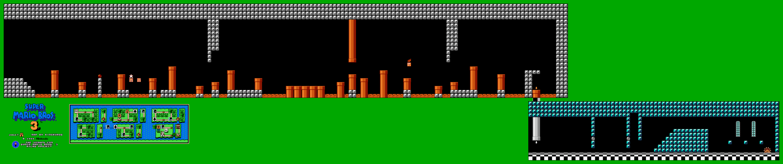 Super Mario Bros. 3 — Fortress 2 NES map