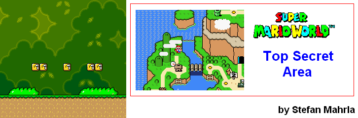 Top Secret Area level map — Super Mario World (SNES)