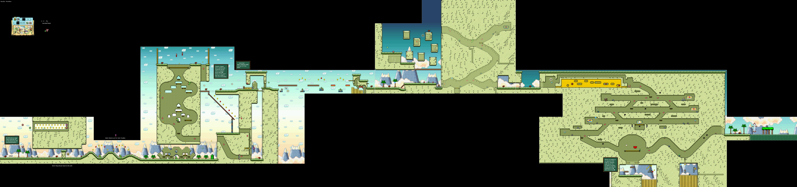World 2-2 — The Baseball Boys — full SNES stage map