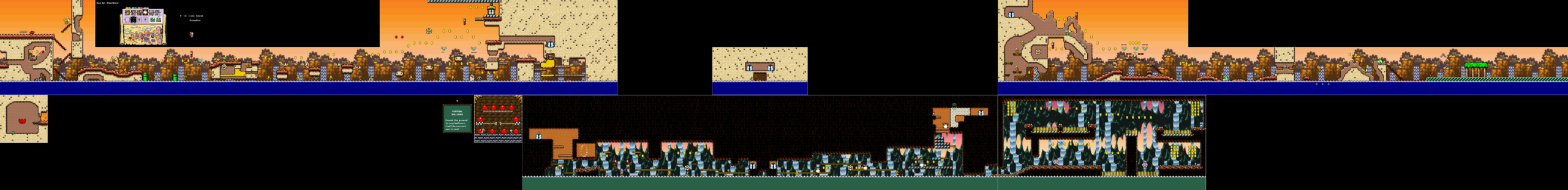 World 4-6 — Lake Shore Paradise — full SNES stage map