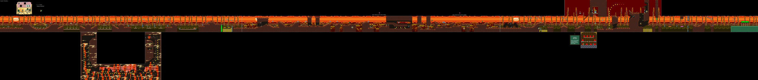 World 6-1 — Scary Skeleton Goonies! — full SNES stage map