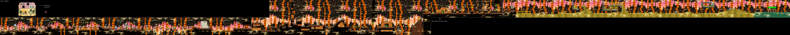World 6-2 — The Cave Of The Bandits — full SNES stage map