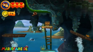 World 9 — Cloud — Donkey Kong Country Returns HD walkthrough screenshot