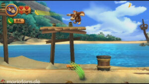 World 2 — Beach — Donkey Kong Country Returns walkthrough screenshot
