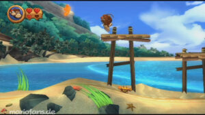 World 2 — Beach — Donkey Kong Country Returns walkthrough screenshot