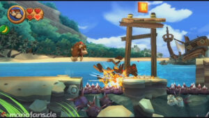 World 2 — Beach — Donkey Kong Country Returns walkthrough screenshot