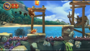 World 2 — Beach — Donkey Kong Country Returns walkthrough screenshot
