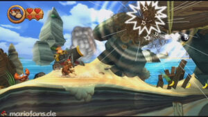 World 2 — Beach — Donkey Kong Country Returns walkthrough screenshot
