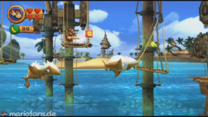 World 2 — Beach — Donkey Kong Country Returns walkthrough screenshot