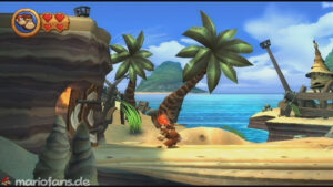World 2 — Beach — Donkey Kong Country Returns walkthrough screenshot