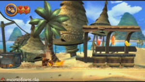 World 2 — Beach — Donkey Kong Country Returns walkthrough screenshot