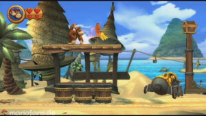 World 2 — Beach — Donkey Kong Country Returns walkthrough screenshot