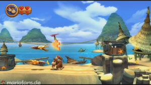 World 2 — Beach — Donkey Kong Country Returns walkthrough screenshot