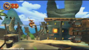 World 2 — Beach — Donkey Kong Country Returns walkthrough screenshot