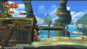 World 2 — Beach — Donkey Kong Country Returns walkthrough screenshot