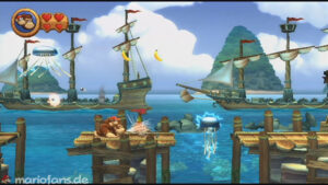 World 2 — Beach — Donkey Kong Country Returns walkthrough screenshot