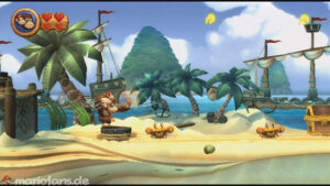 World 2 — Beach — Donkey Kong Country Returns walkthrough screenshot