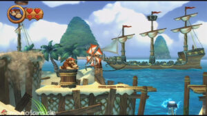 World 2 — Beach — Donkey Kong Country Returns walkthrough screenshot