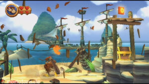 World 2 — Beach — Donkey Kong Country Returns walkthrough screenshot