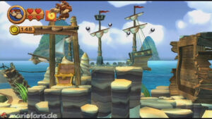 World 2 — Beach — Donkey Kong Country Returns walkthrough screenshot