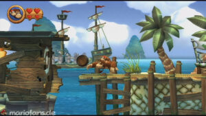 World 2 — Beach — Donkey Kong Country Returns walkthrough screenshot