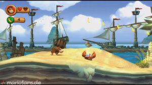 World 2 — Beach — Donkey Kong Country Returns walkthrough screenshot